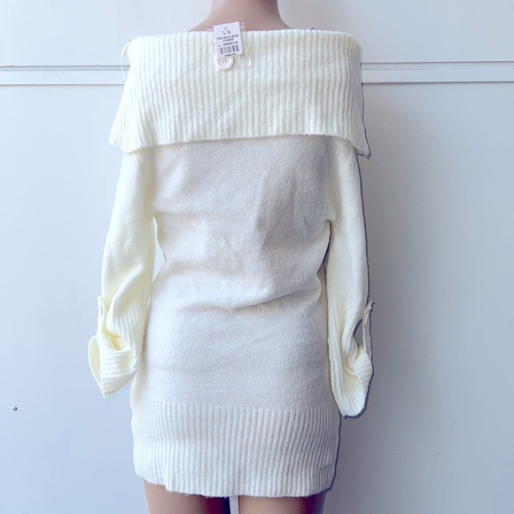 Off The Shoulder Top- Ivory size L - Picture 3 of 5